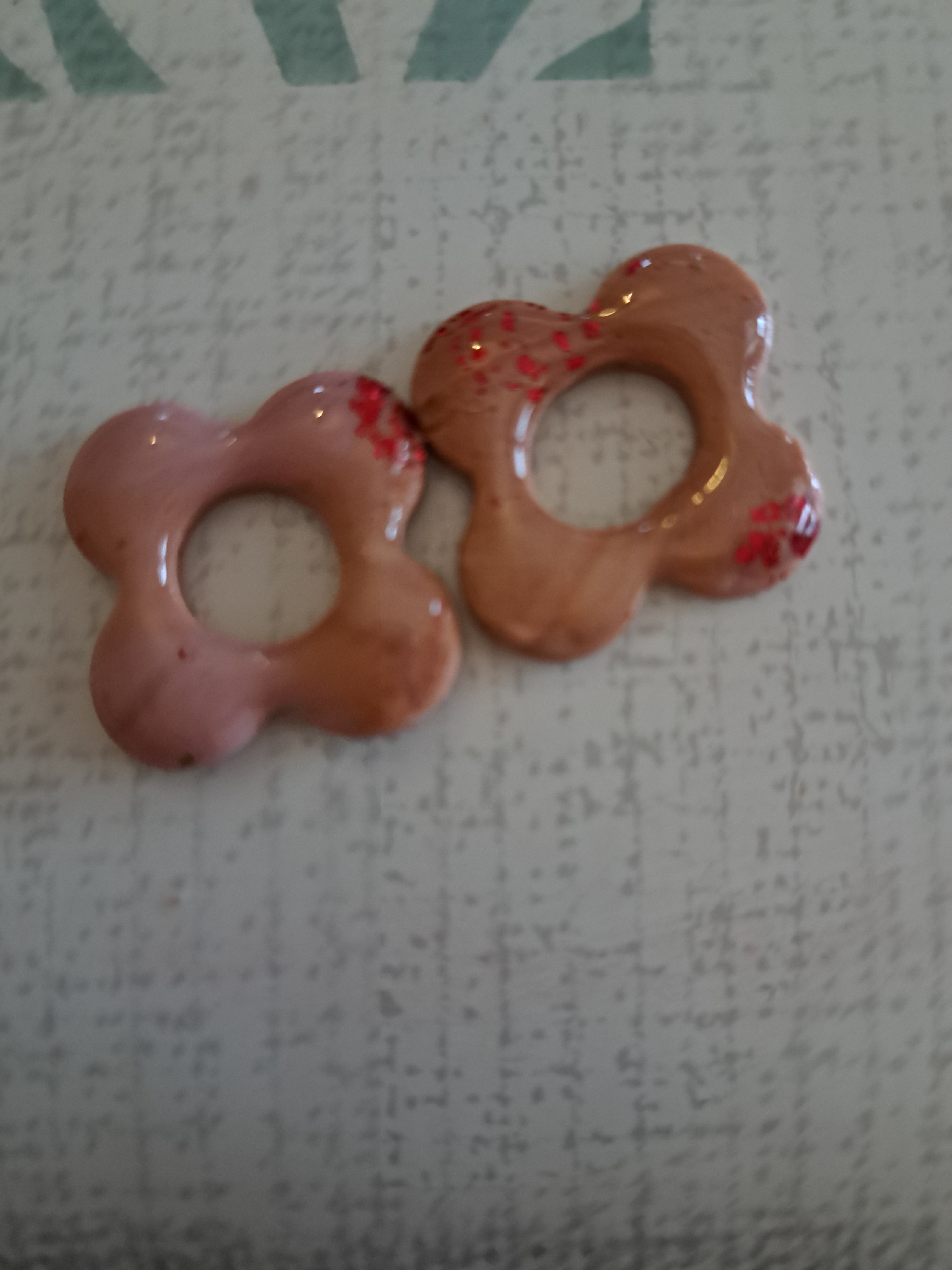 QUADRATA beige rose paillettes